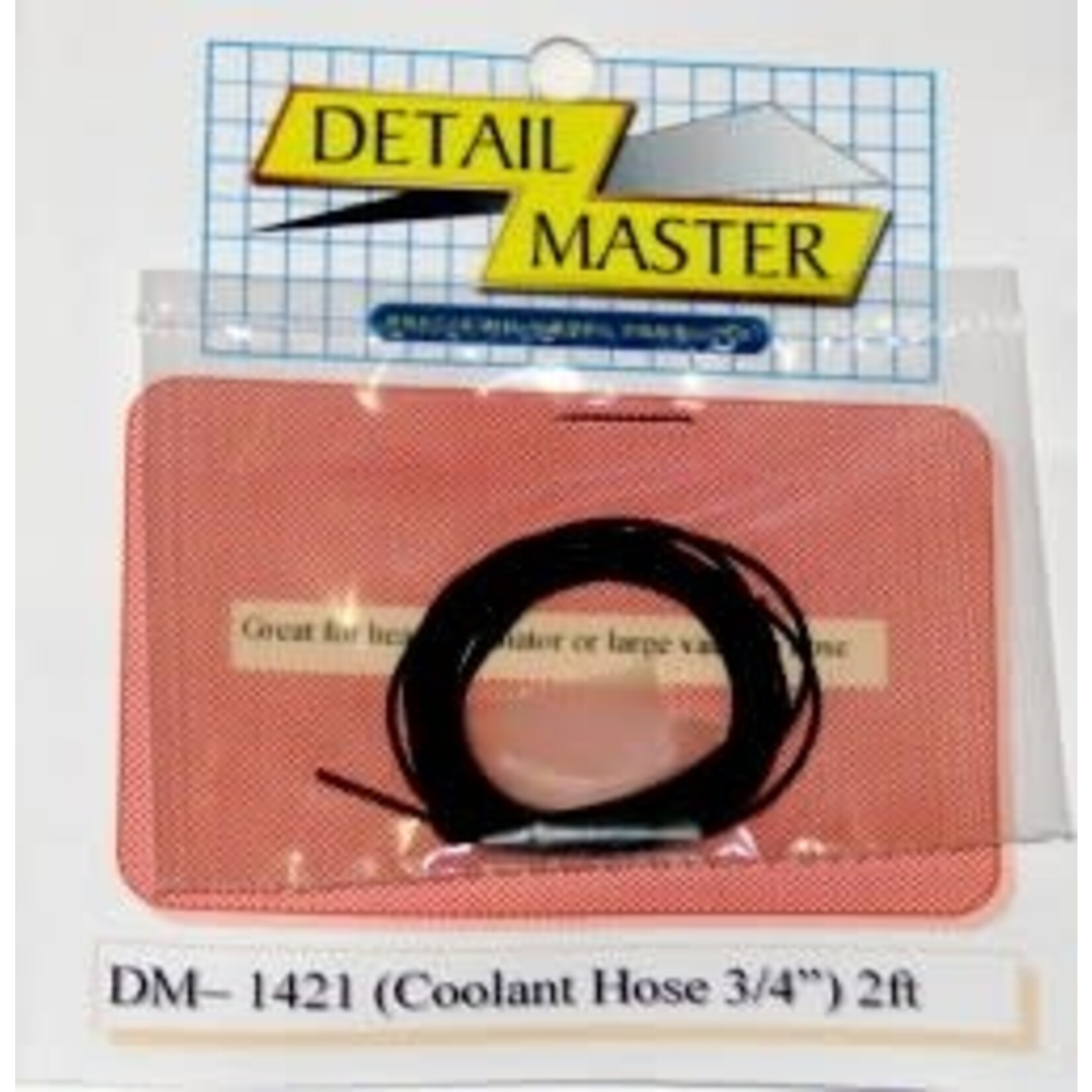 Detail Master 1421 1/24-1/25 2ft Coolant Hose Black (3/4" Dia)