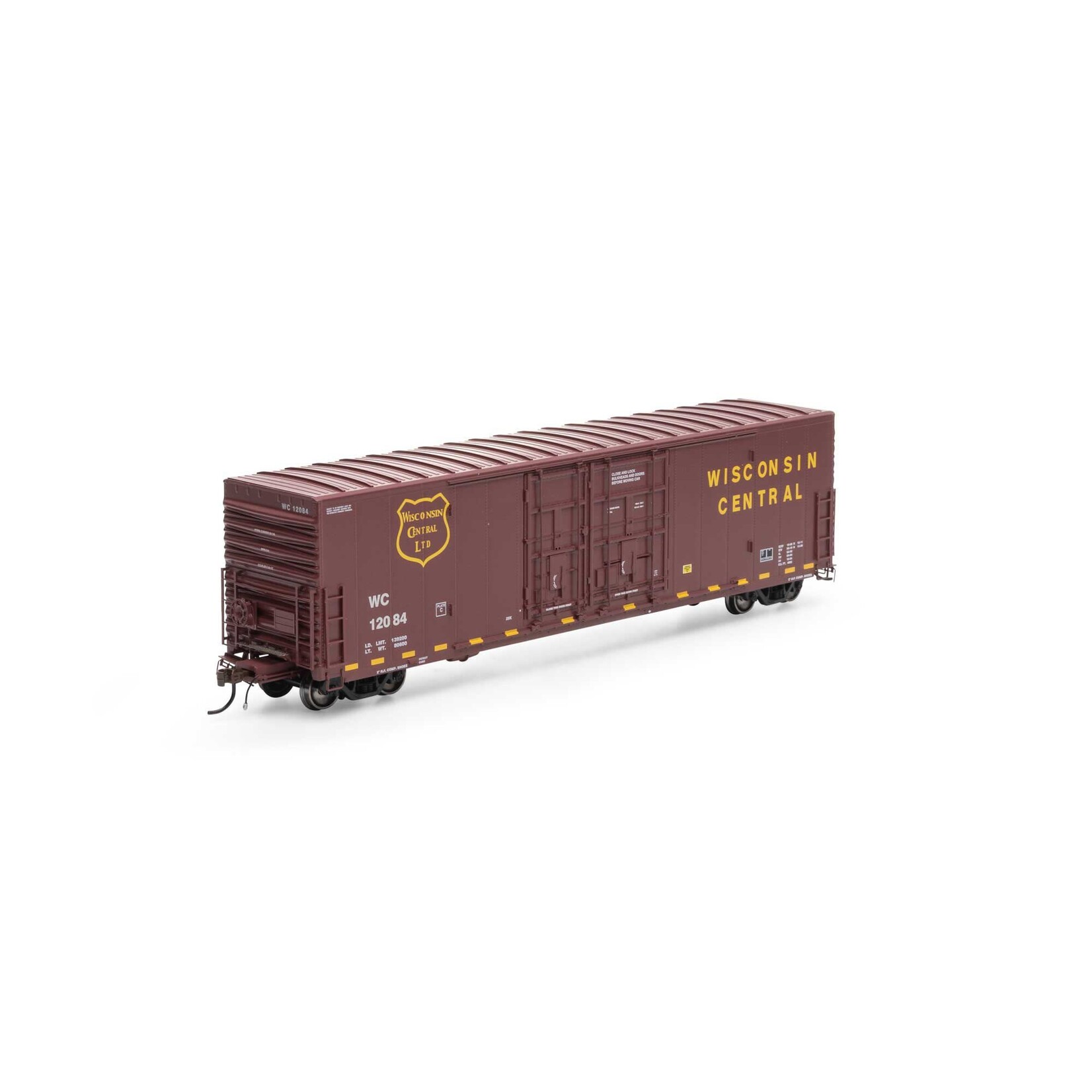 Athearn Genesis 73019 HO 50' PC&F 8' & 6' Box, WC #12084 - Damaged Box