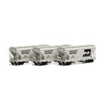Athearn 81061 HO ACF 2970 Covered Hopper BN - 3 Pack