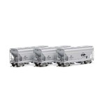 Athearn 81070 HO ACF 2970 Covered Hopper MP - 3 Pack