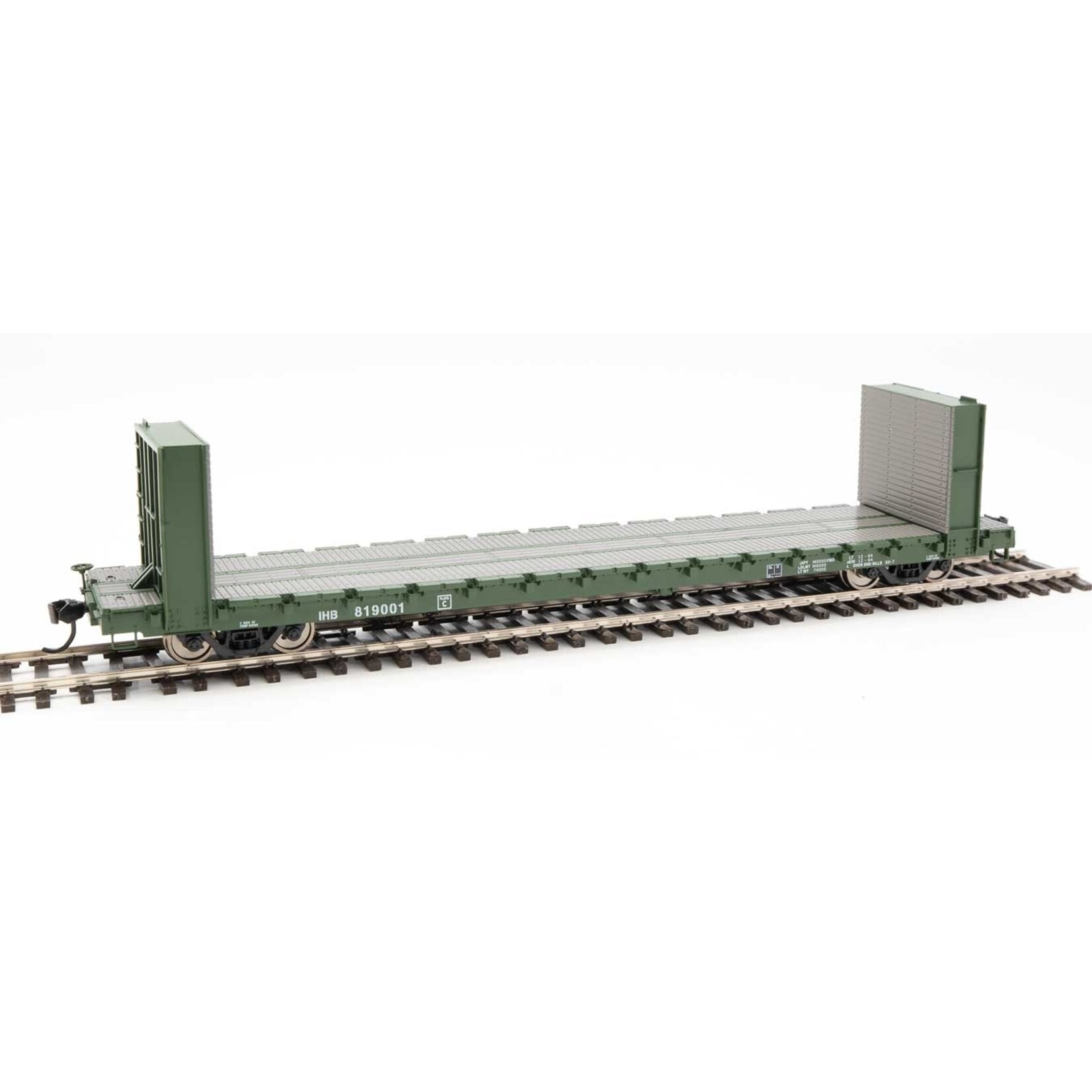 Walthers 9105841 HO 60' Bhd Flatcar IHB #819001