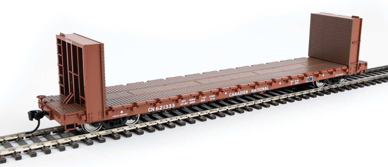 9105865 HO 60' Bkhd Flatcar CN #621333