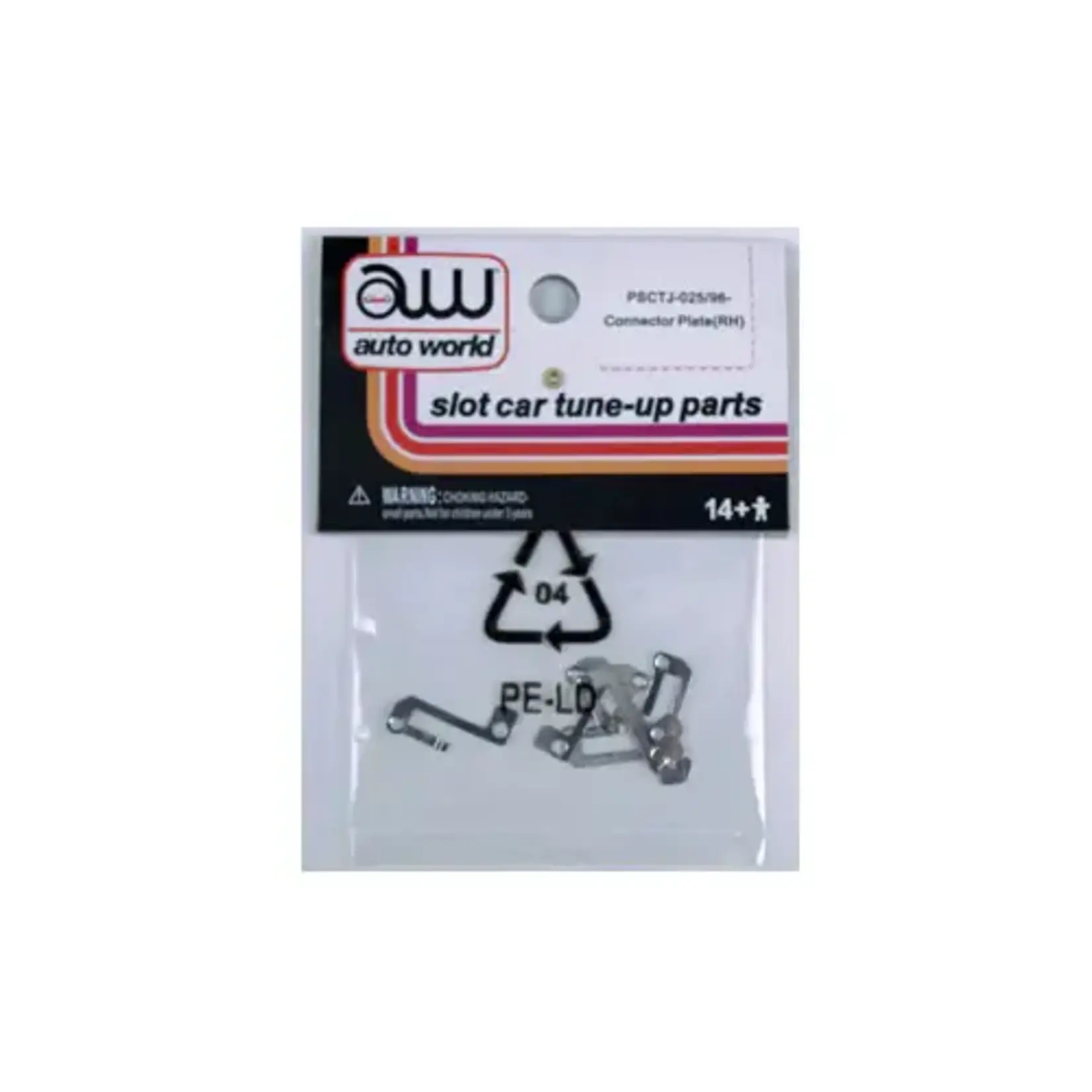 Auto World PSCTJ025 Thunderjet Connect Plate Right 6pk