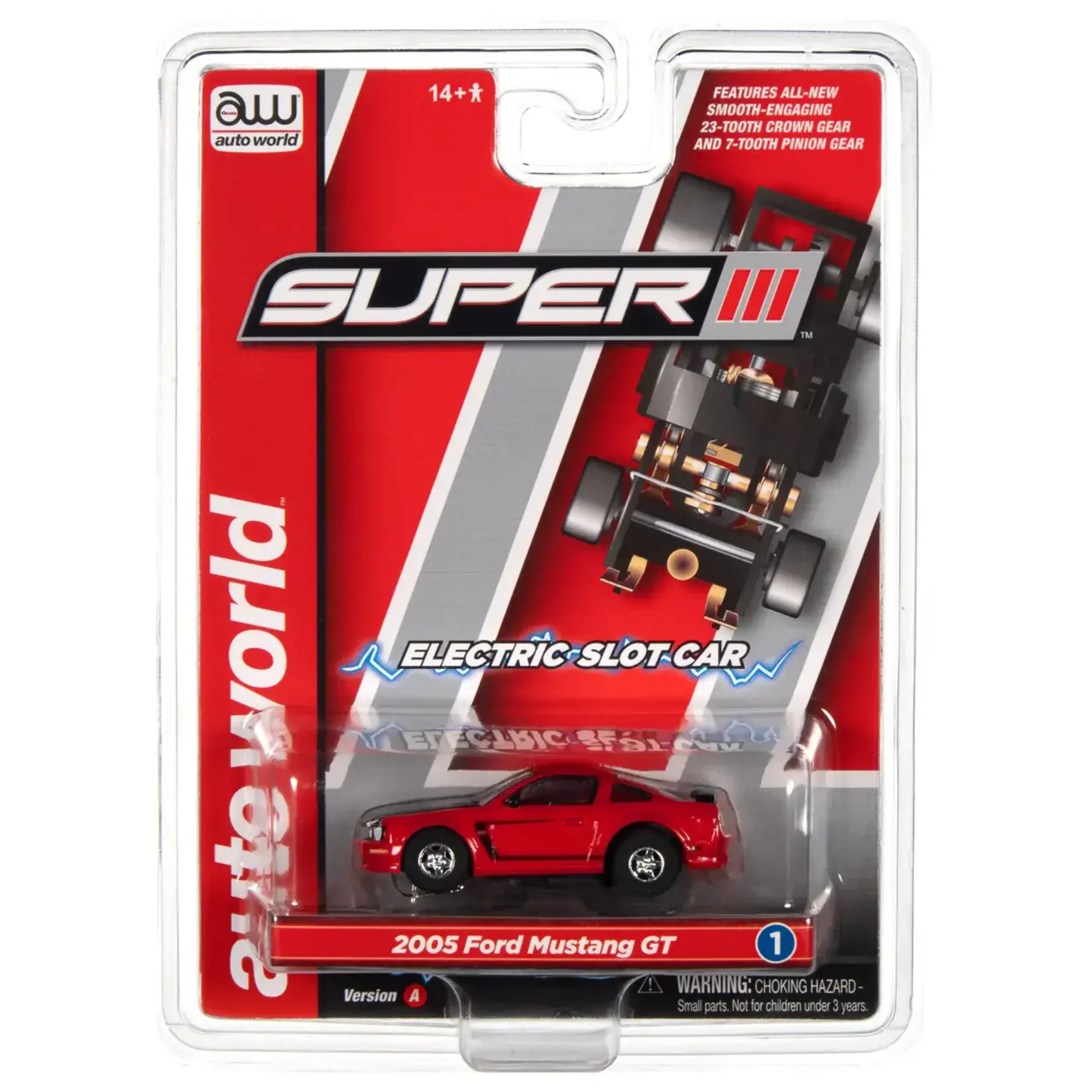 Auto World SC383 Super III 2005 Ford Mustang GT Red