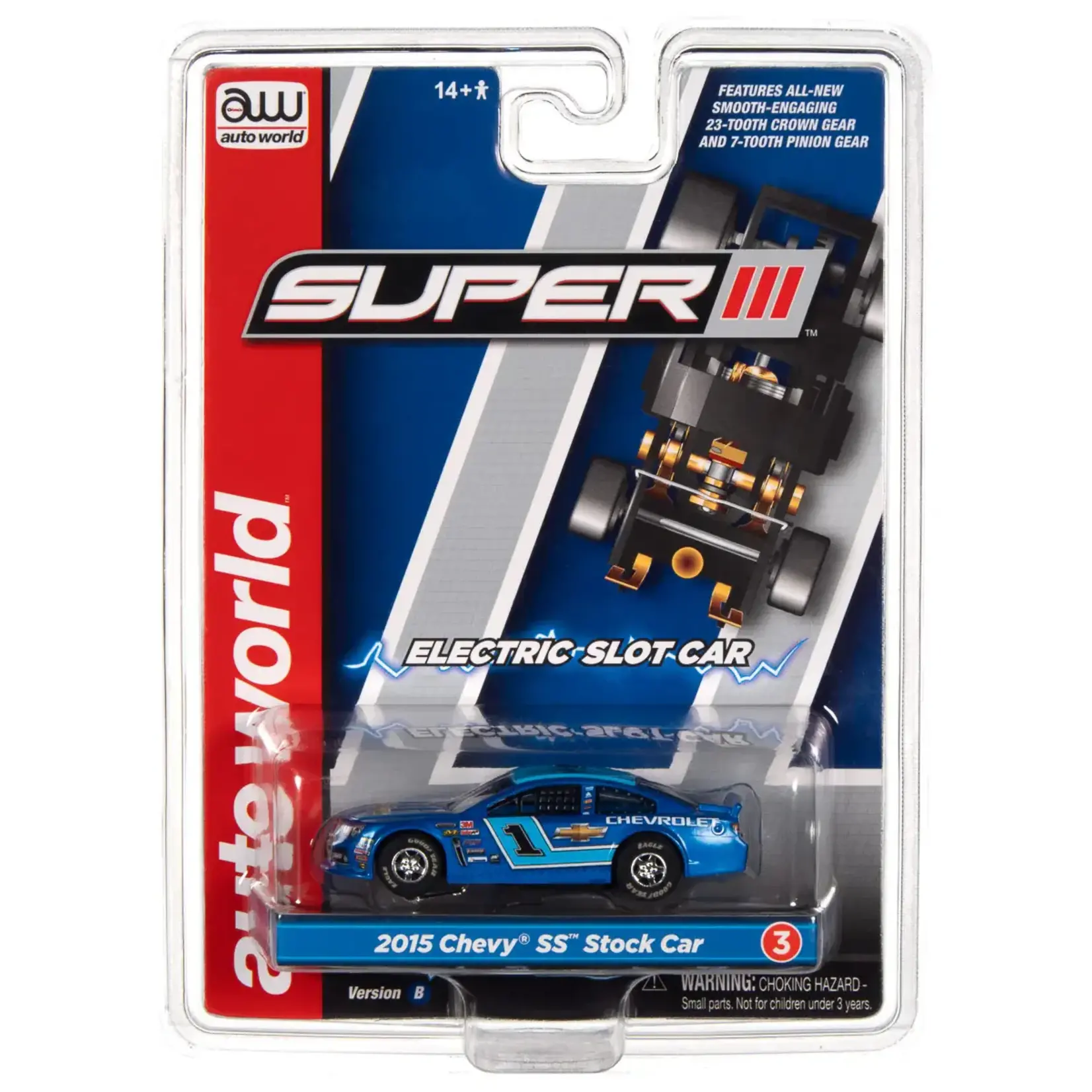 Auto World SC383 Super III 2015 Chev SS Stock Car Blue
