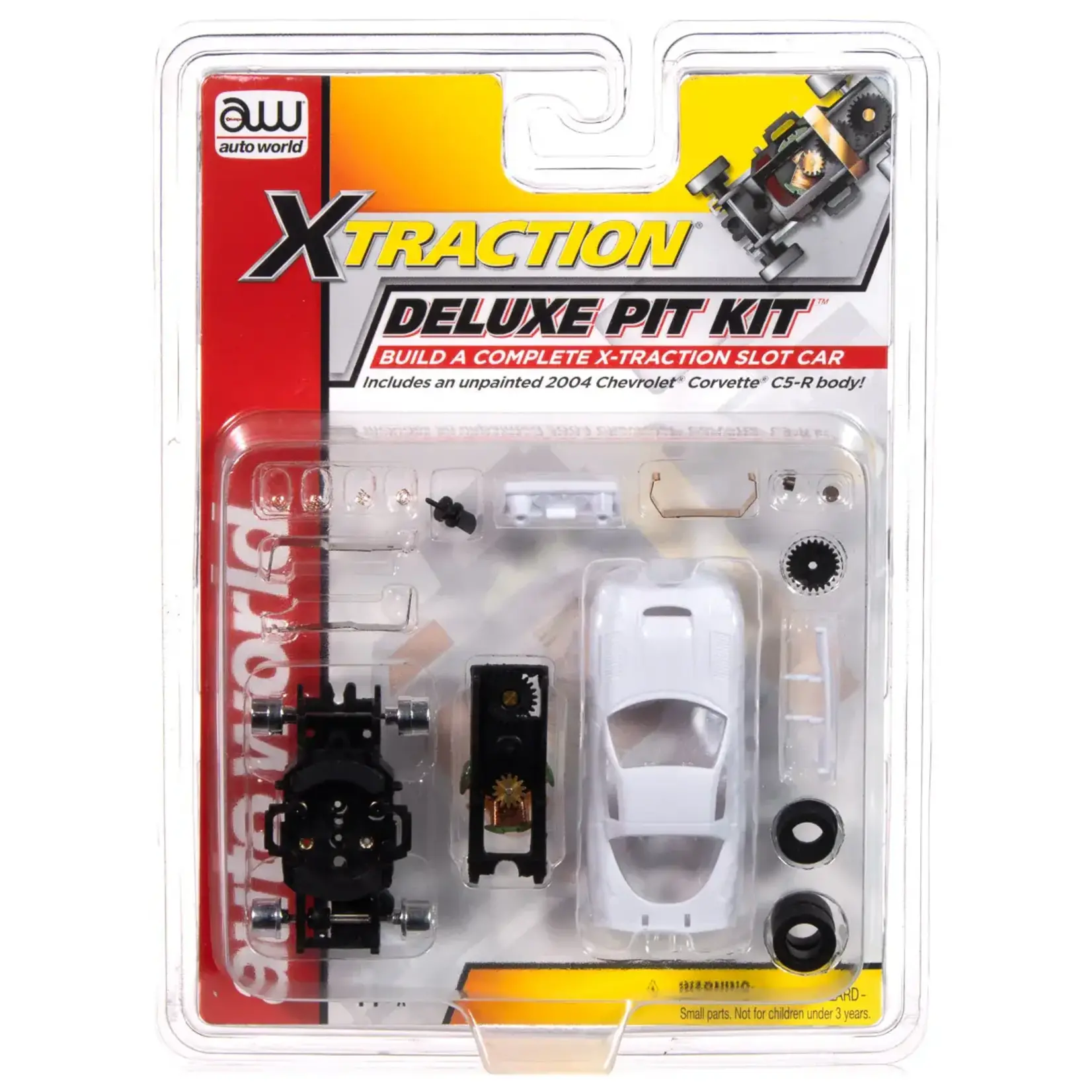 Auto World TRX129 X Traction Deluxe Pit Kit w/ 2004 Chevrolet Corvette C5-R