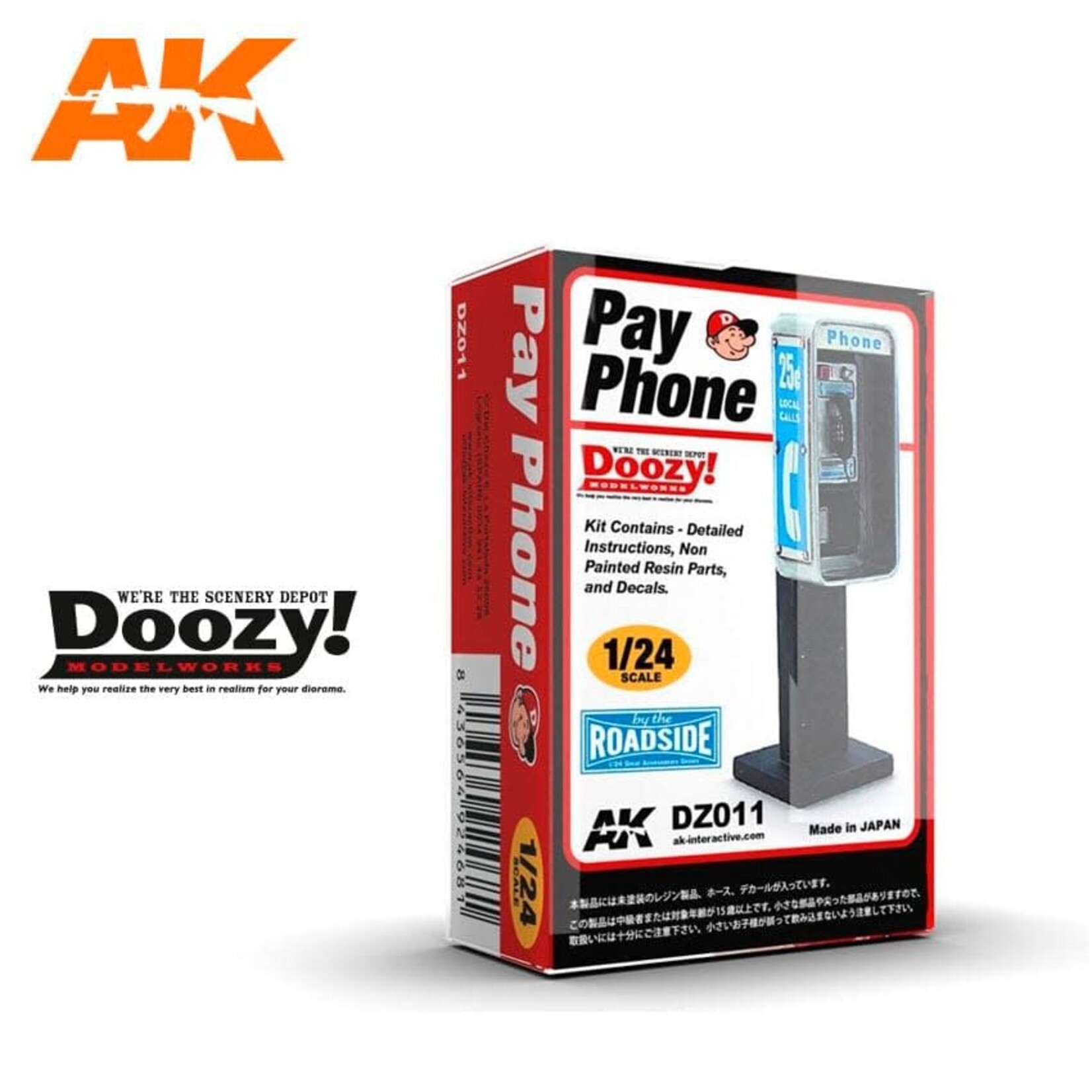 AK Doozy 011 1/24 Pay Phone Kit
