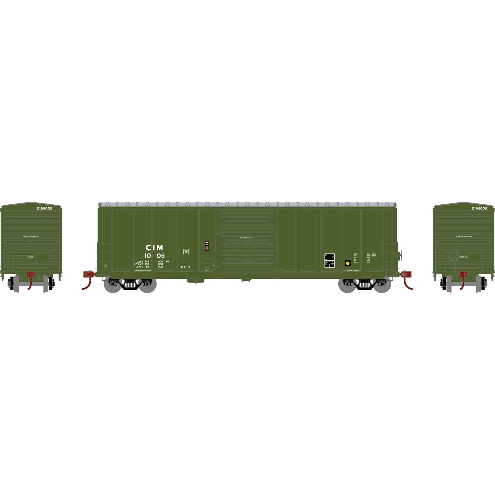 Athearn 15956 HO 50' PS 5277 Box C&IM 1005