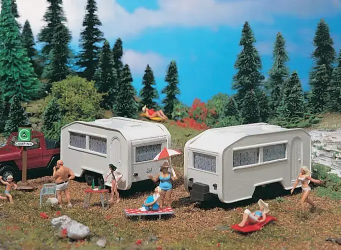45147 HO Camping Trailer Kit - 2 Pack