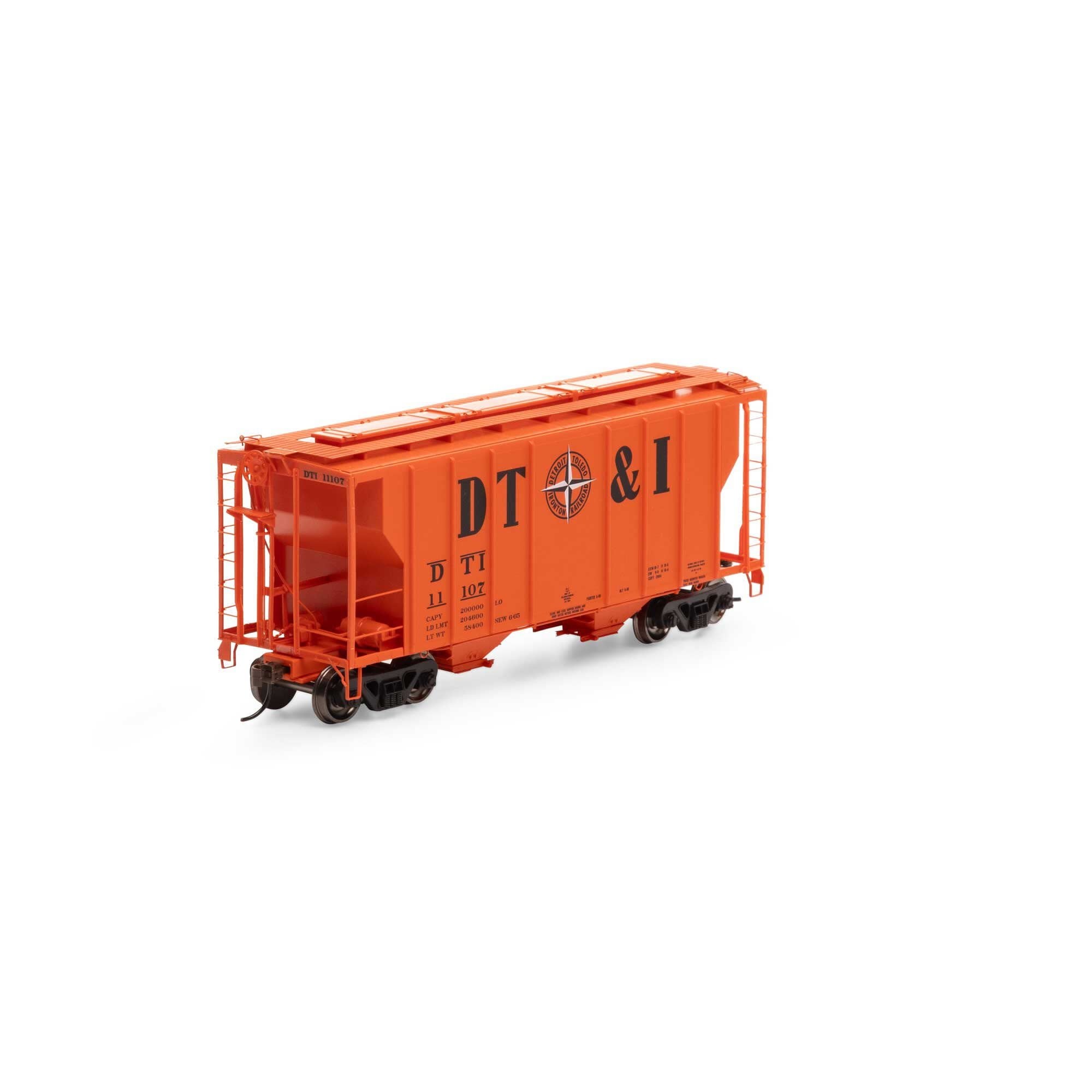 63816 HO PS-2 2600 Covered Hopper DT&I 11107