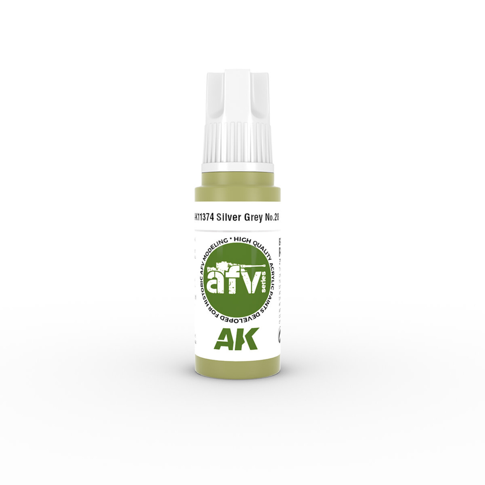 AK Interactive 11374 3G AFV Silver Grey No. 28