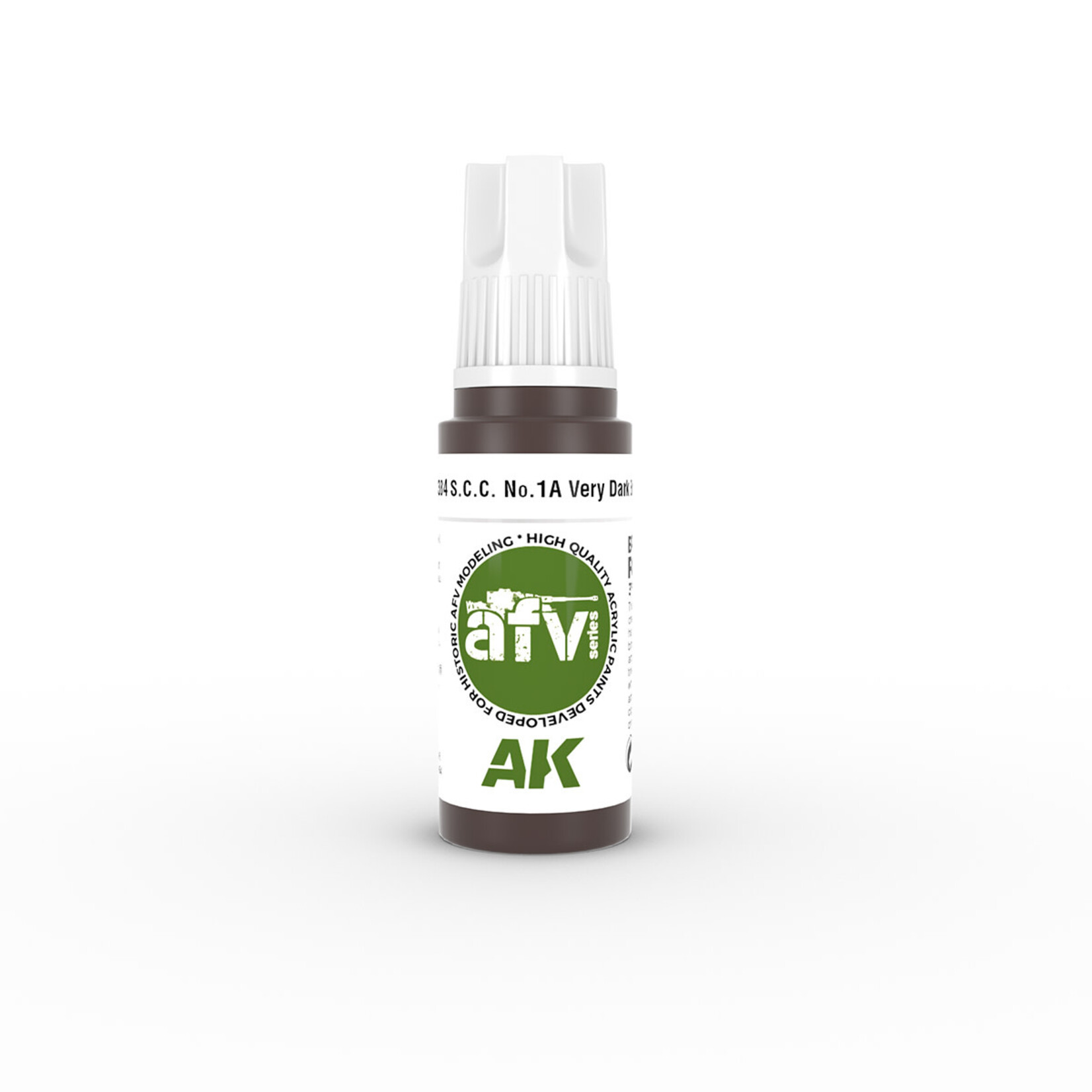 AK Interactive 11384 3G AFV S.C.C. No. 1A Very Dark Brown