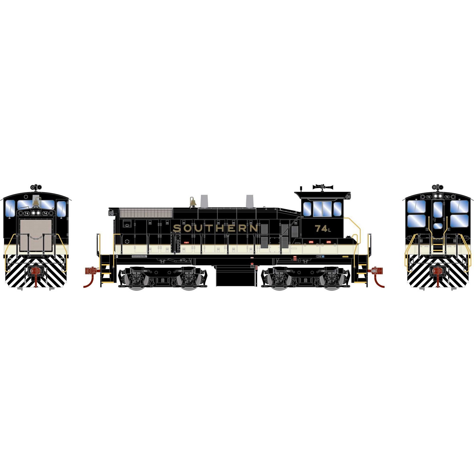 Athearn 29672 HO SW1500 Southern #74L