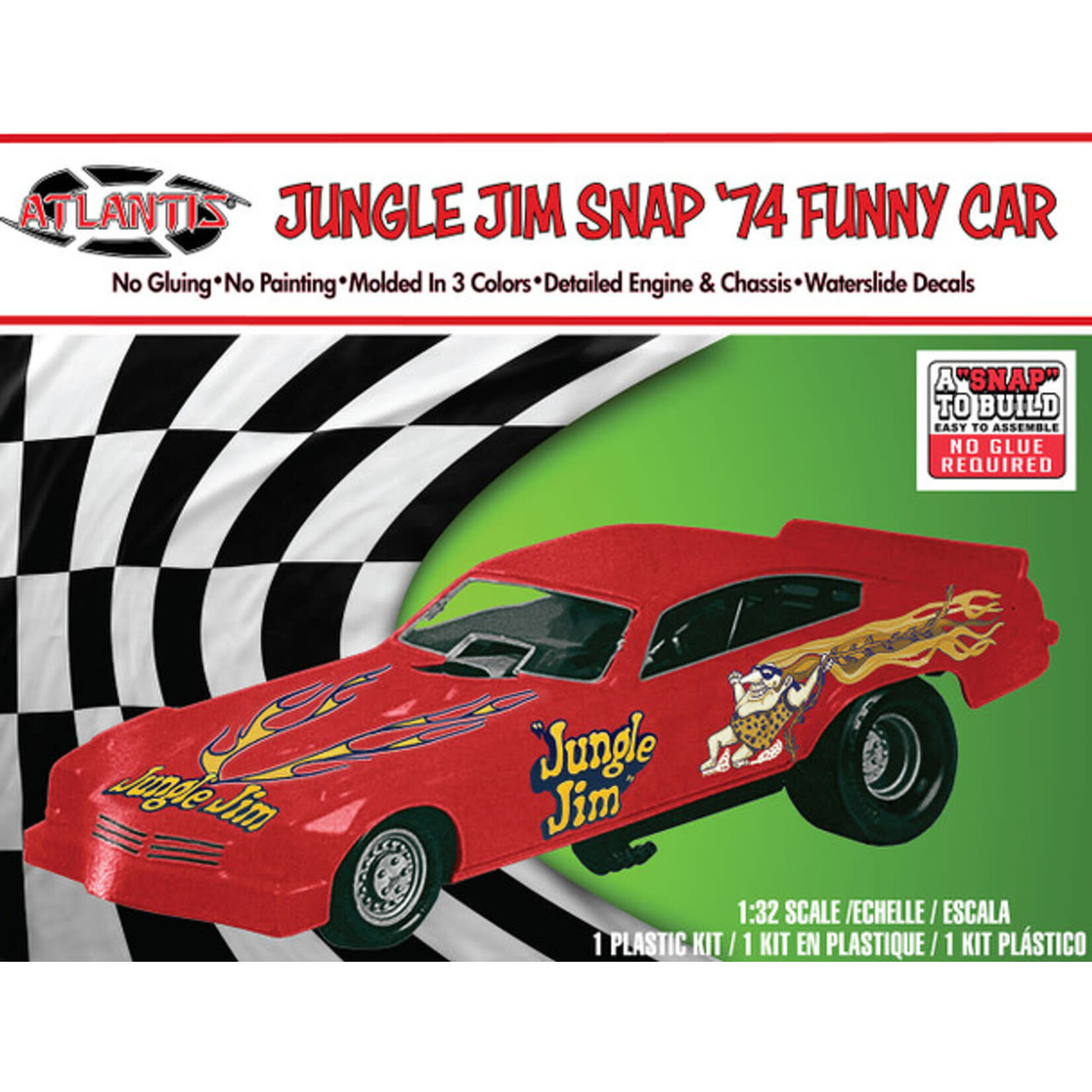 Atlantis 1119 1/32 Jungle Jim 1974 Funny Car (Snap)
