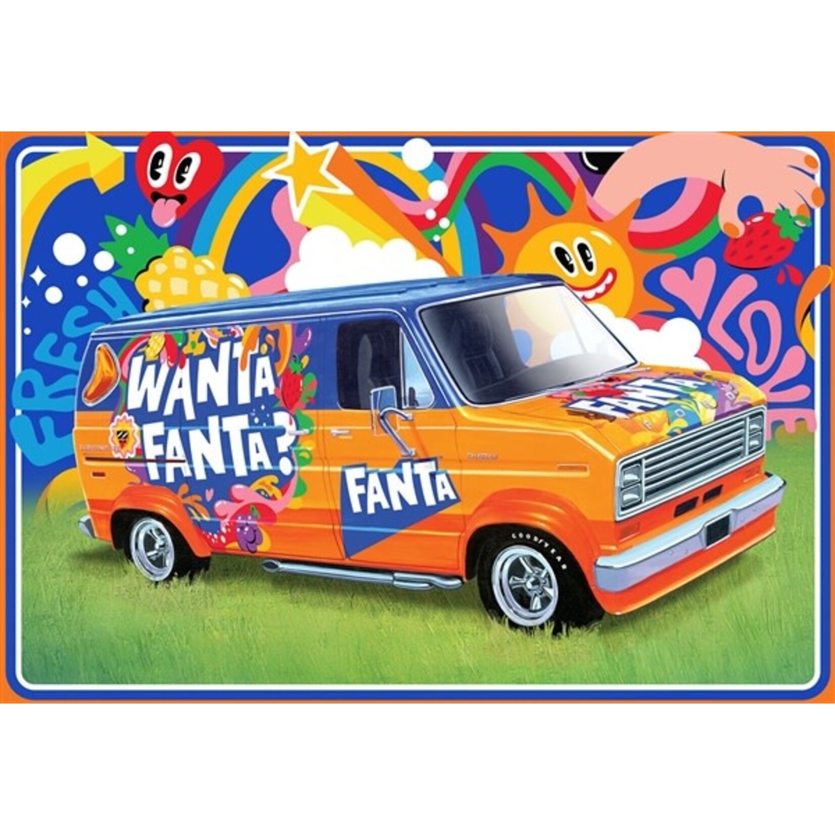 AMT 1471 1/25 Fanta 1977 Ford Custom Van