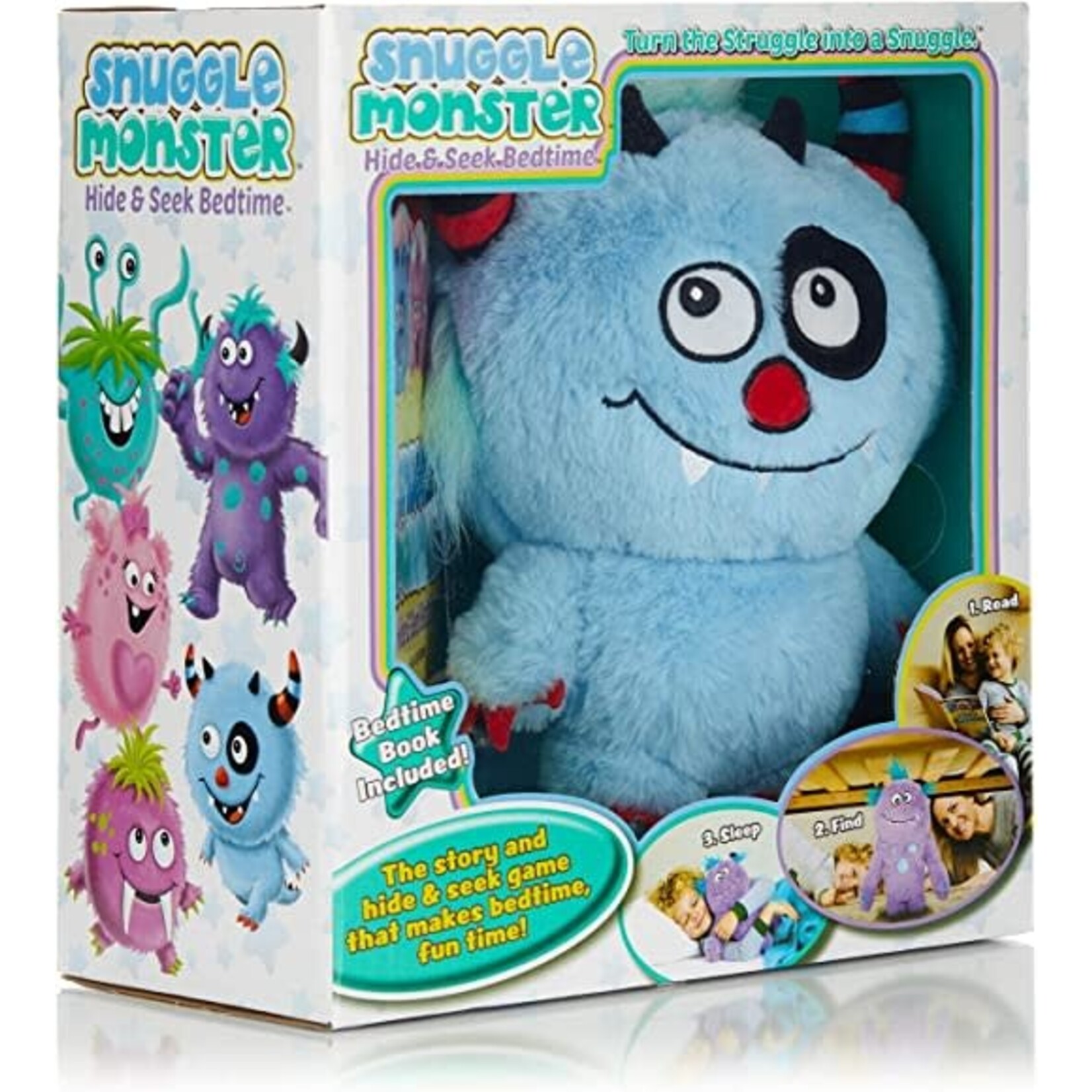Continuum Games 318 Snuggle Monster Hide & Seek Bedtime Gift Set - Blue