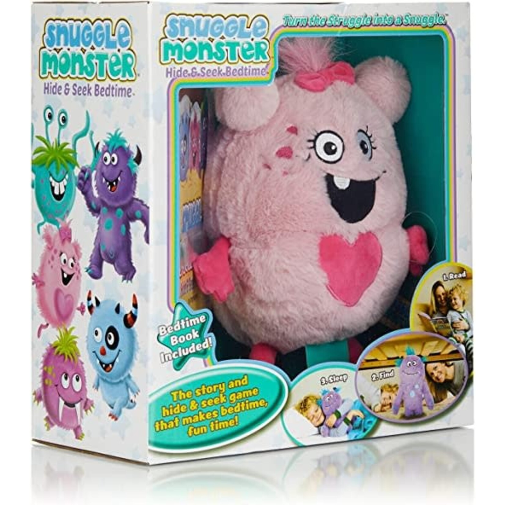 Continuum Games 321 Snuggle Monster Hide & Seek Bedtime Gift Set - Pink
