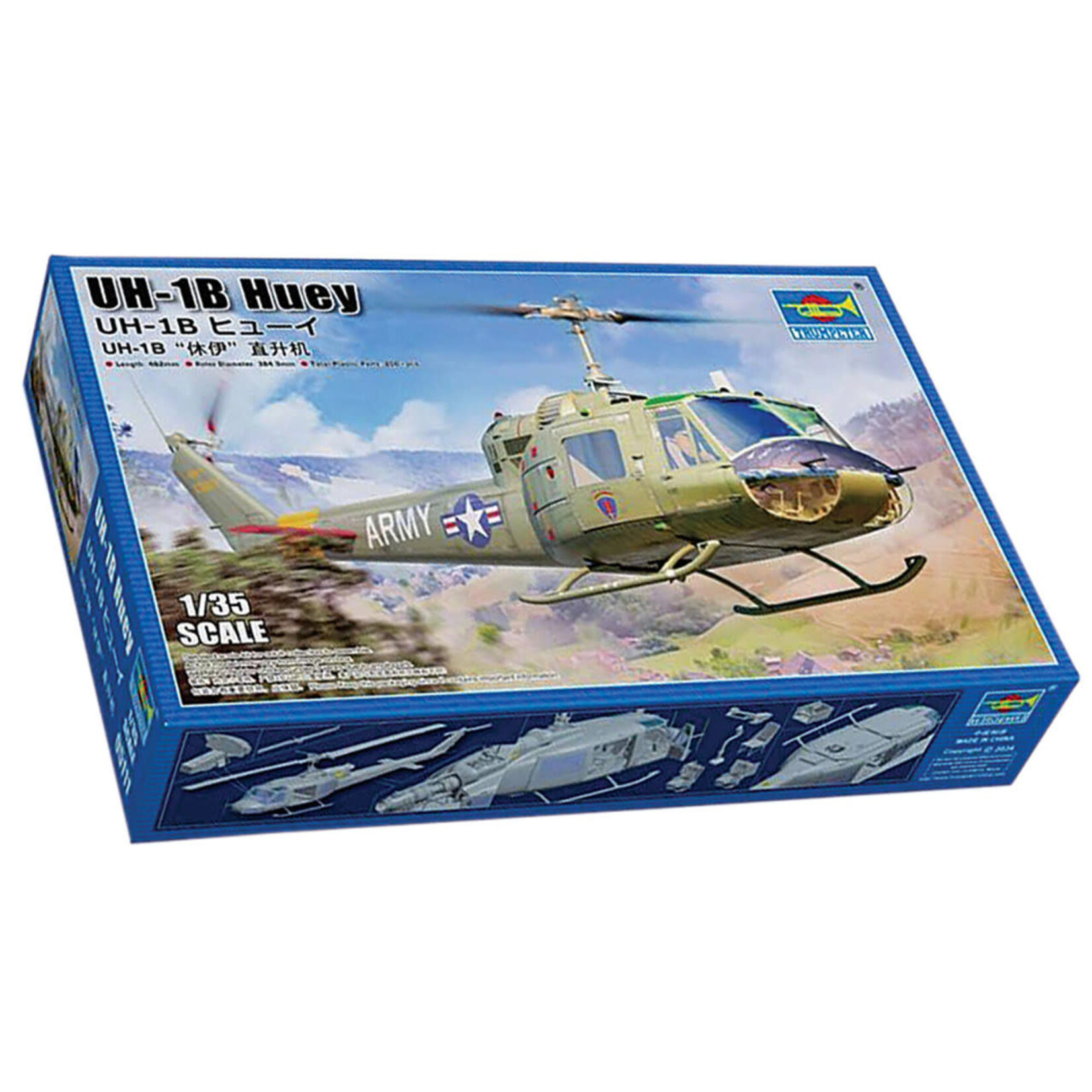Trumpeter 5111 1/35 UH1B Huey Helicopter