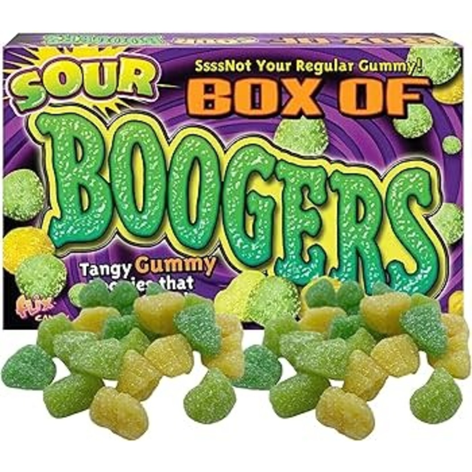 Box of Sour Boogers Gross Gummy Candy