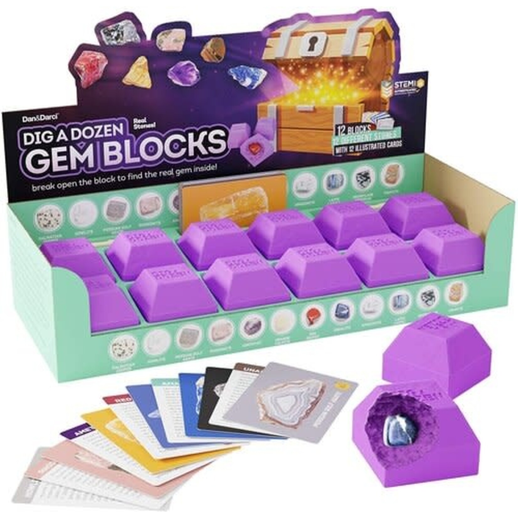 Dan&Darci Dig a Dozen Gem Blocks