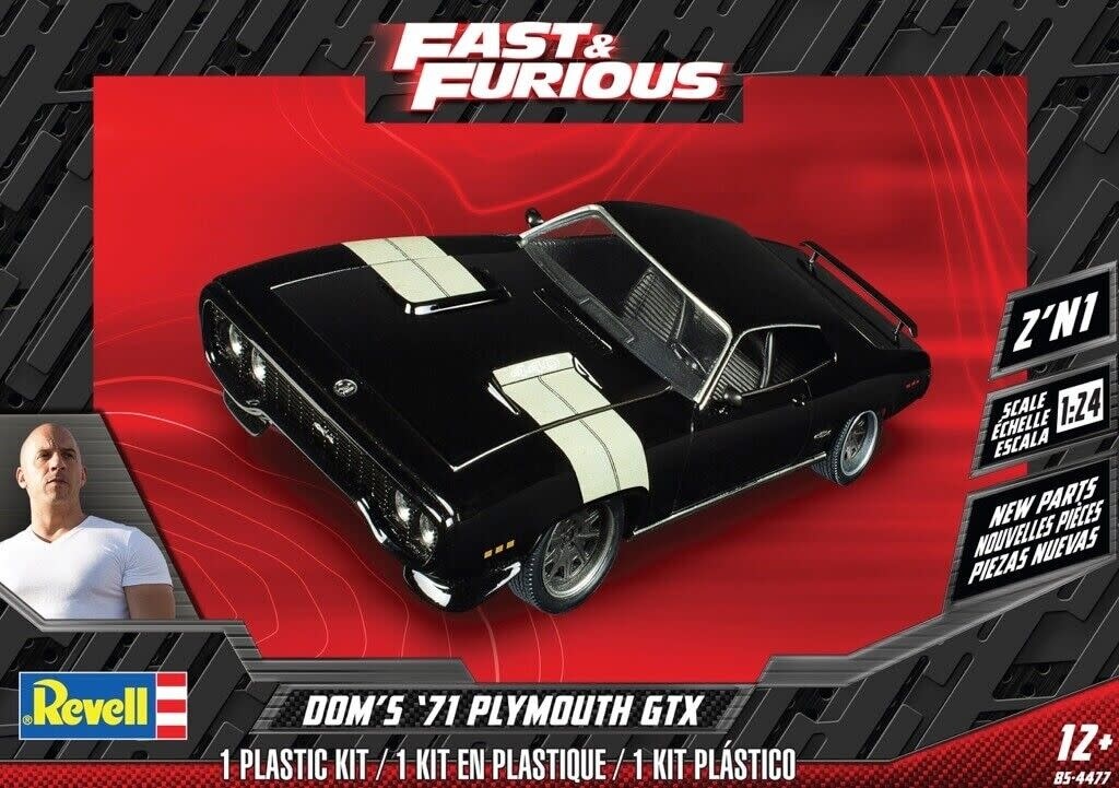 854477 1/24 Dom's Plymouth GTX 2n1