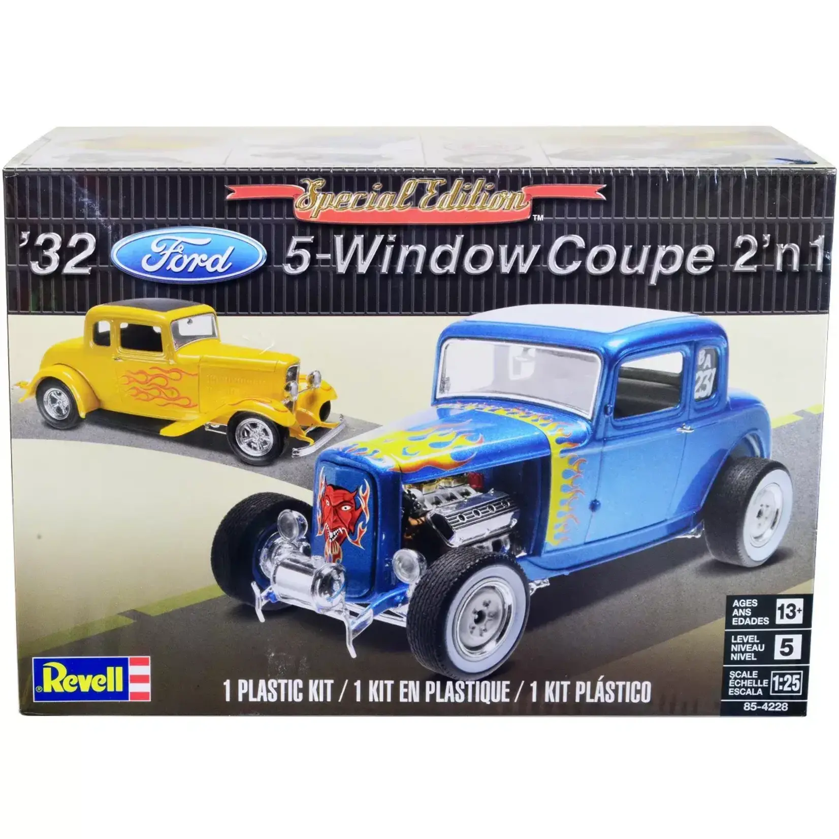 Revell 854228 1/25 1932 Ford 5 Window Coupe 2n1
