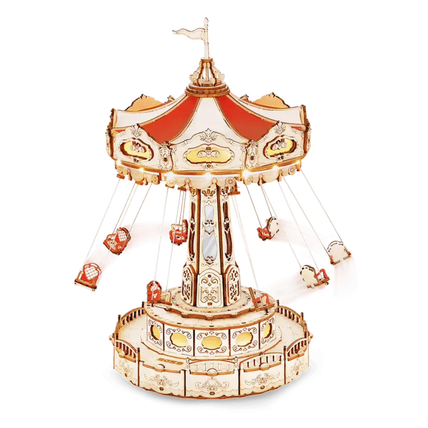 Hands Craft Swing Ride Electro-Mechanical Wooden Puzzle