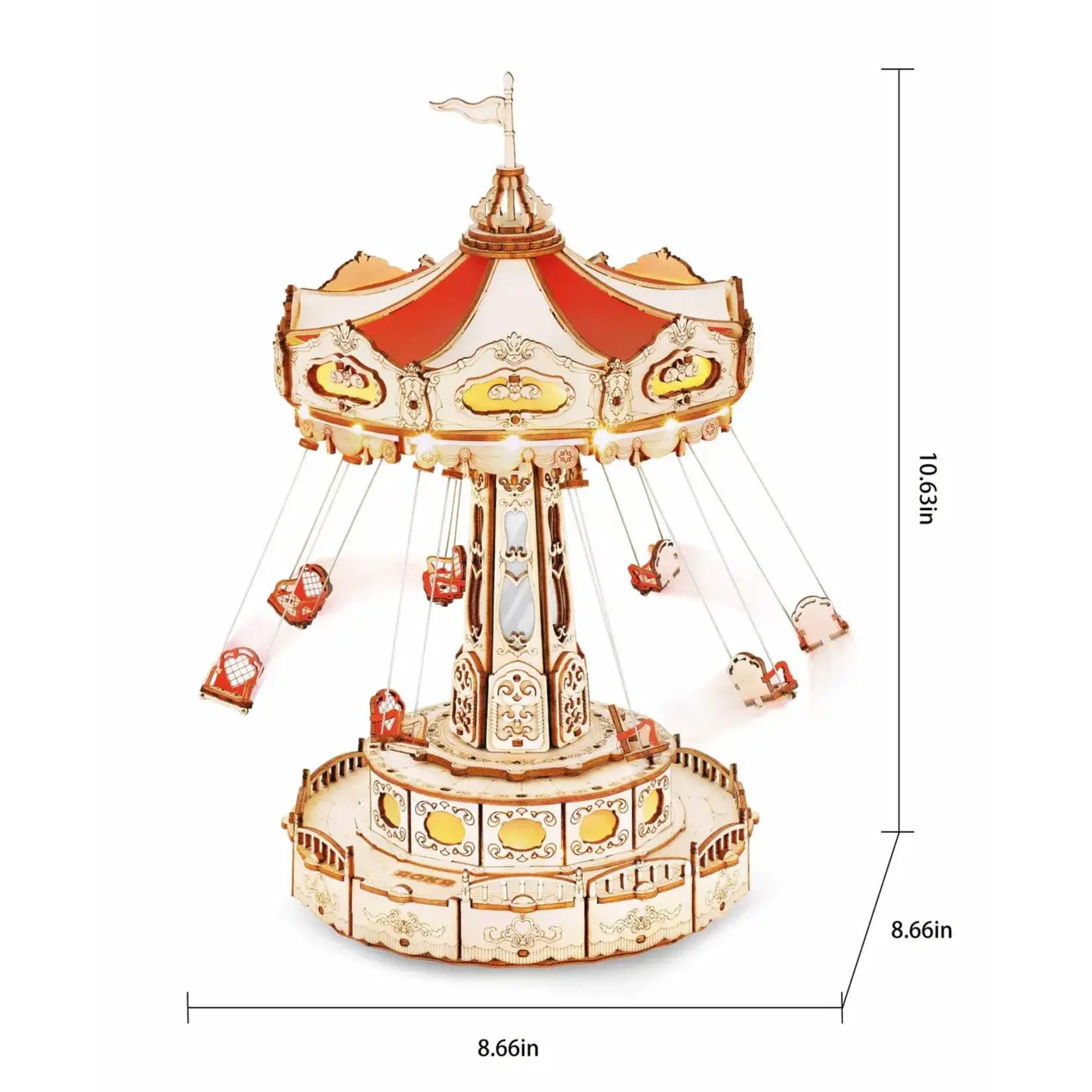 Hands Craft Swing Ride Electro-Mechanical Wooden Puzzle