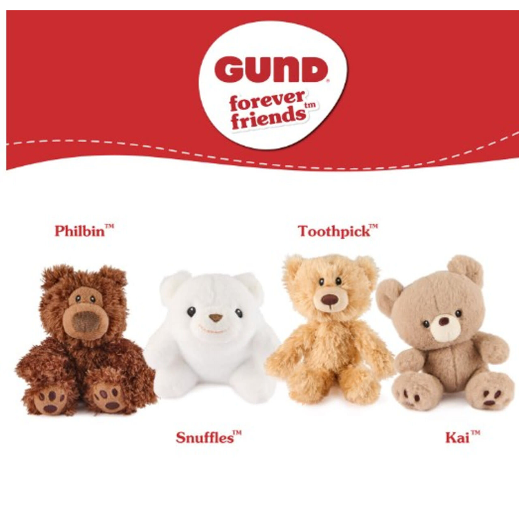 Gund Forever Friends Mini Bear 4 in