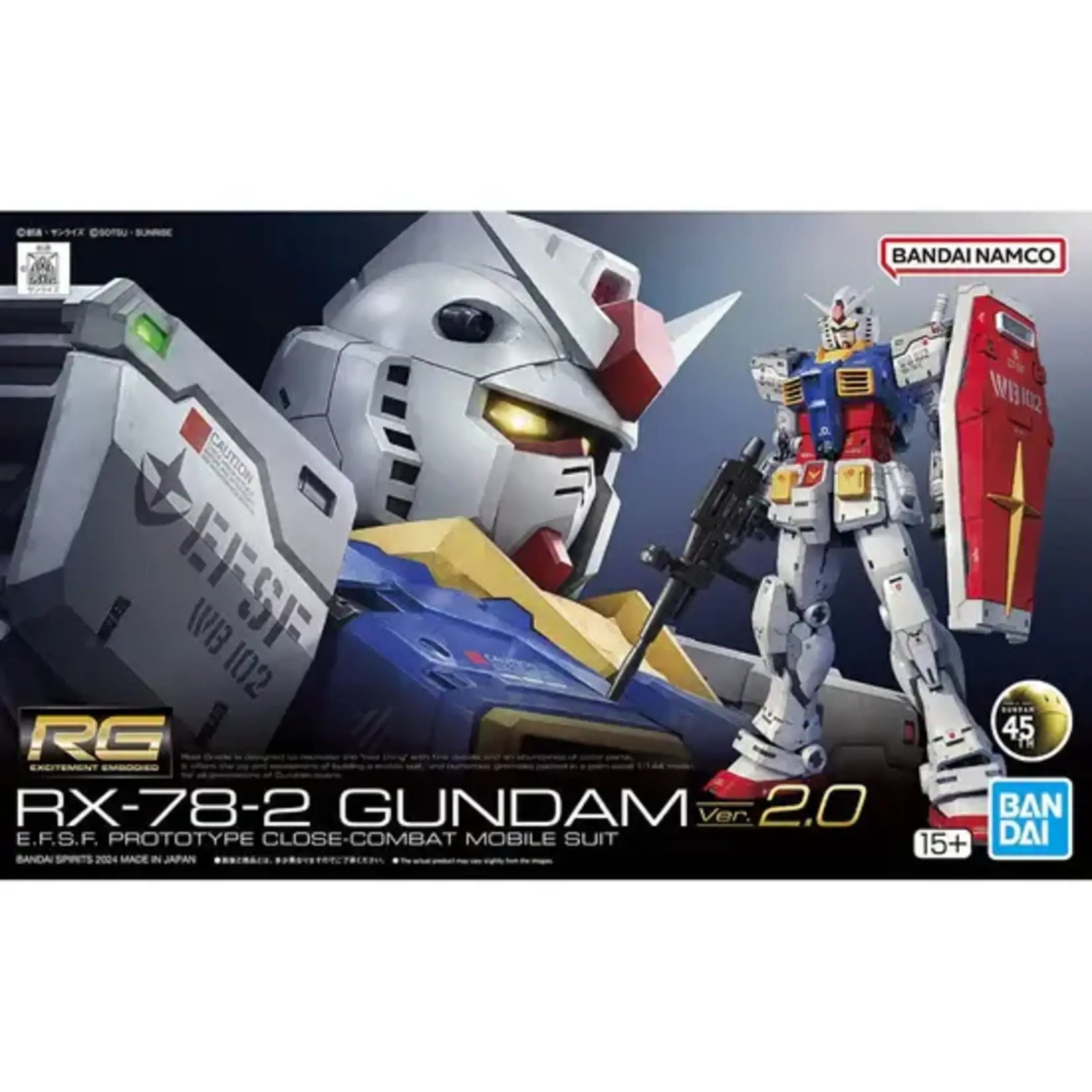 Bandai 2700762 RG #40 1/144 RX-78-2 Gundam Ver.2.0 "Mobile Suit Gundam"