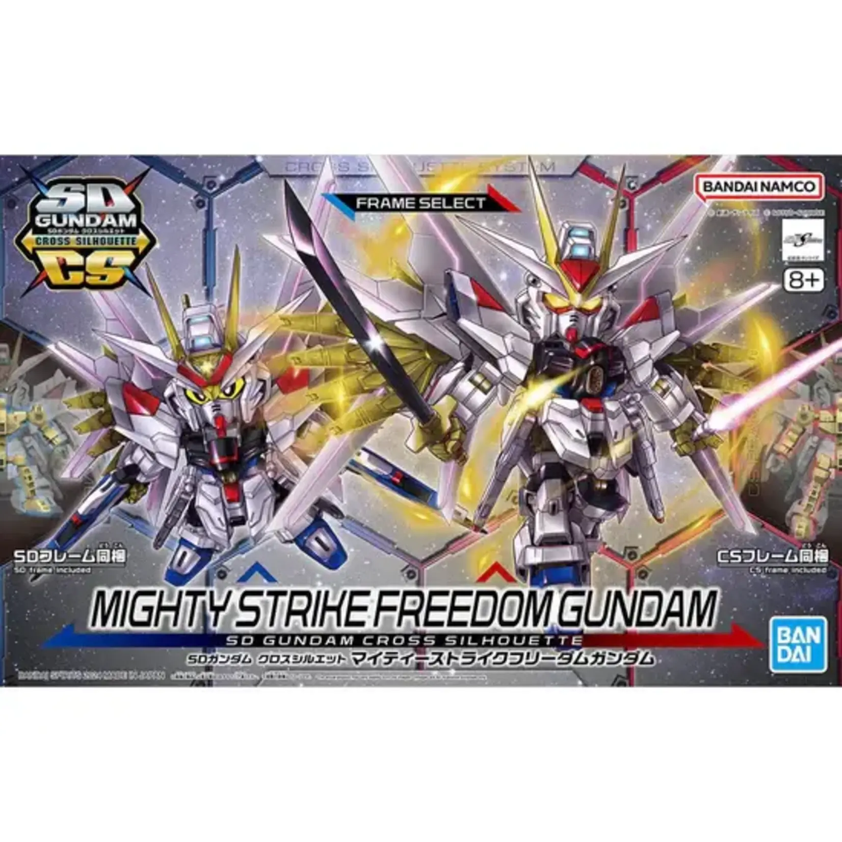 Bandai 2723582 SD Gundam Cross Silhouette Mighty Strike Freedom Gundam "Gundam SEED Freedom"