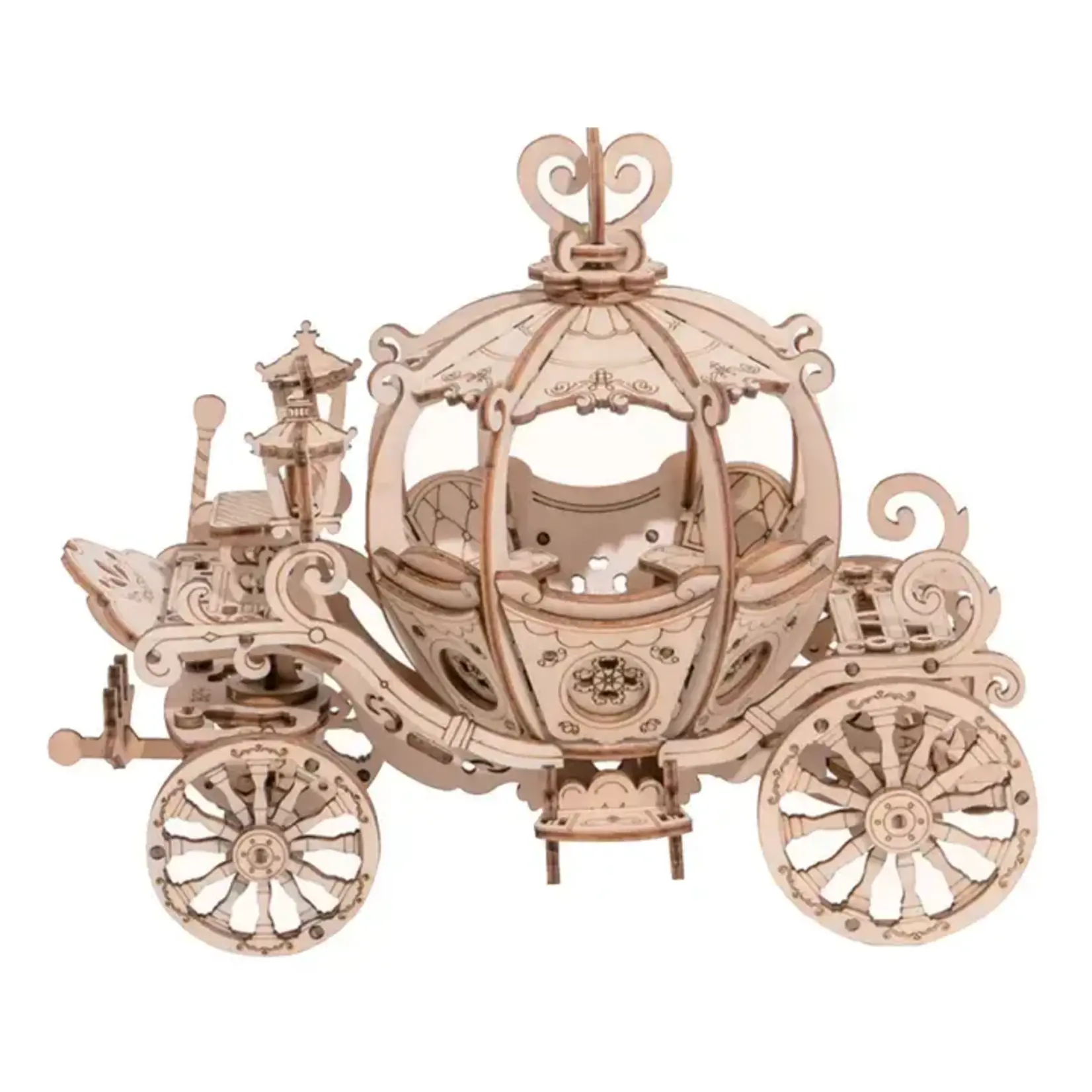 Hands Craft 3D Laser Cut Wooden Puzzle: Pumpkin Carriage