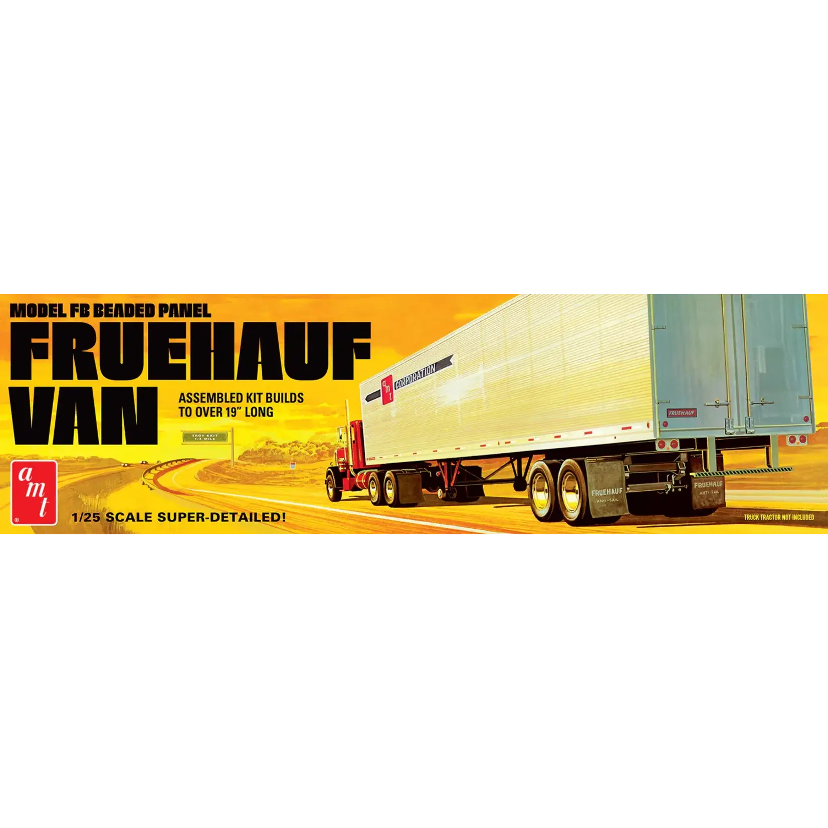 AMT 1478 Fruehauf 40' Beaded Van Trailer