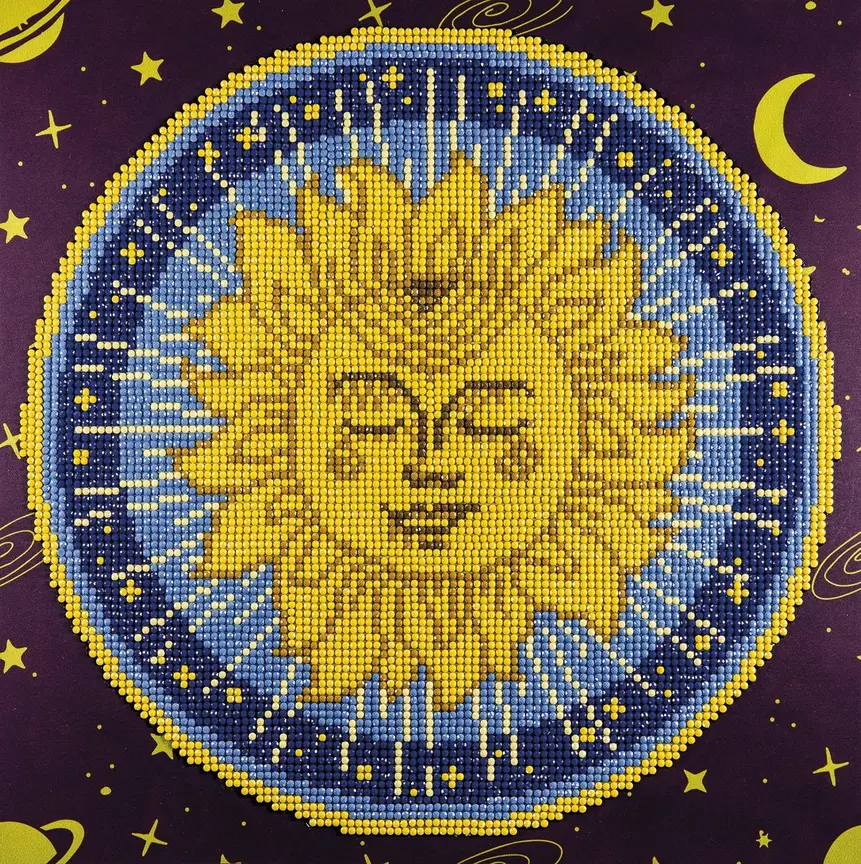 Sun Mandala Diamond Art