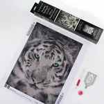 Camelot Silver Tiger Diamond Art