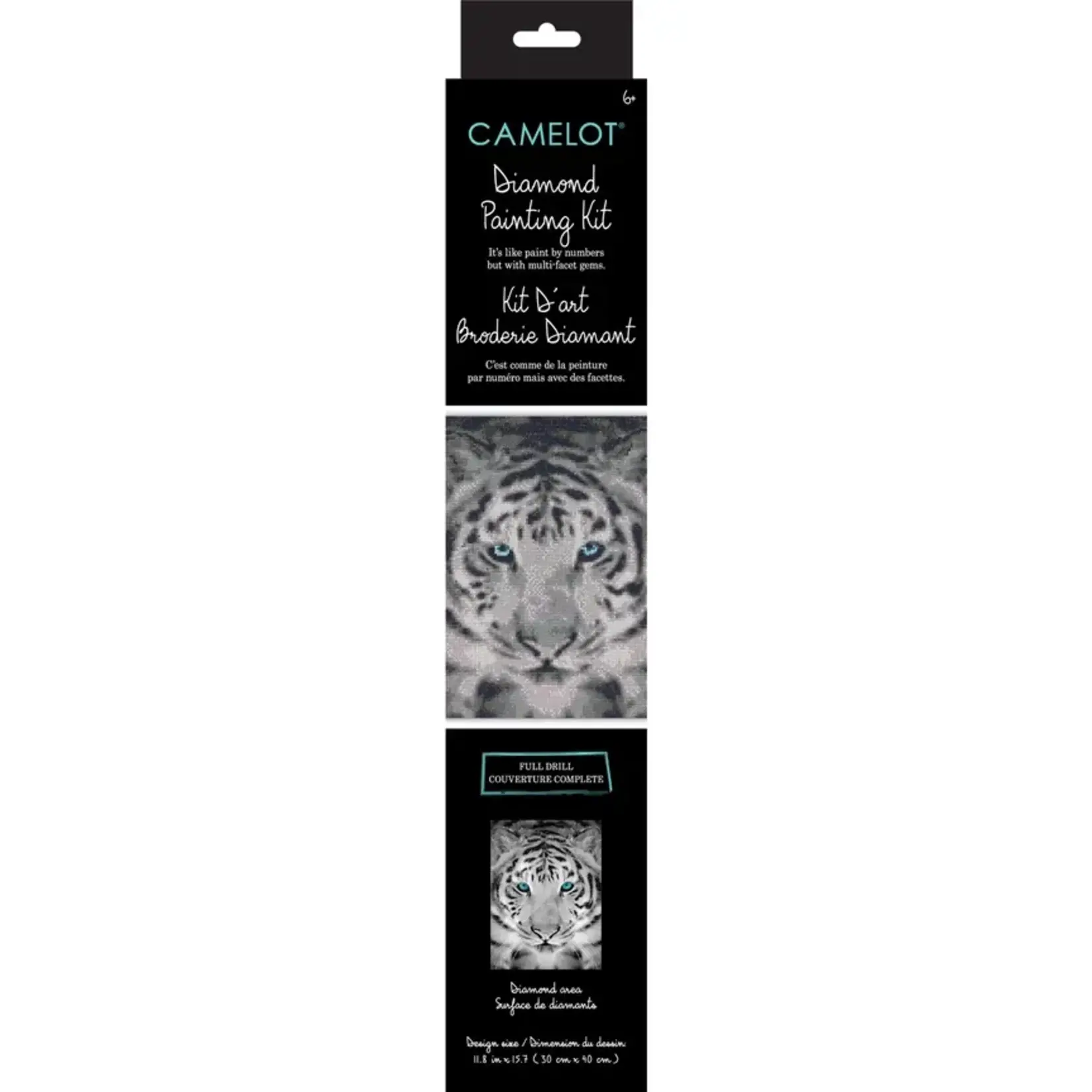 Camelot Silver Tiger Diamond Art