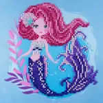 Camelot Purple Mermaid Diamond Art