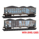 Micro Trains Line 98305085 N B&LE Ex-RI Weathered - 2 Pack