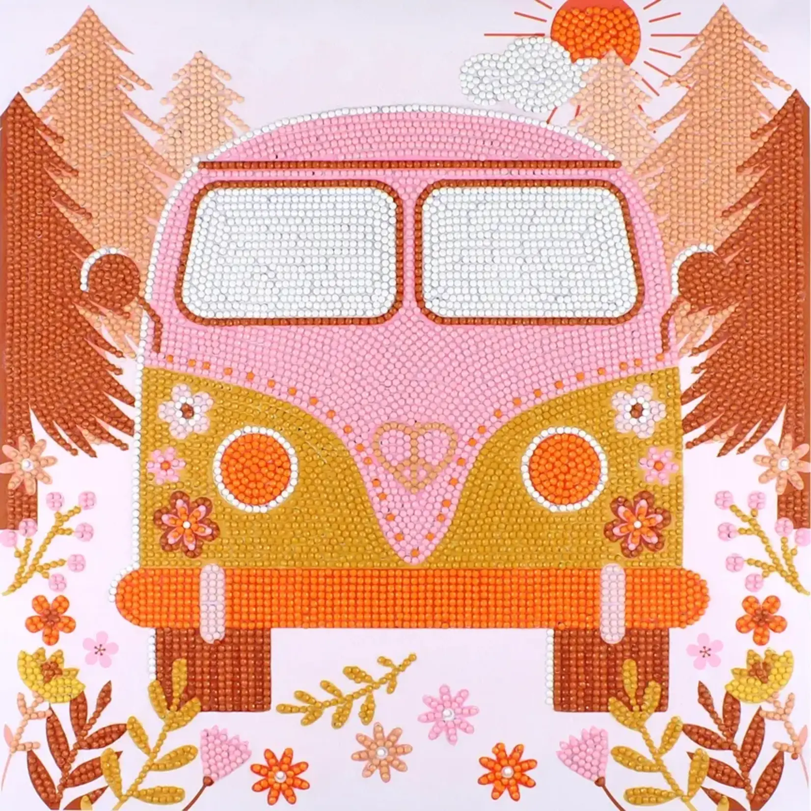 Camelot Beautiful Places VW Van Diamond Art