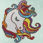 Camelot Fun Unicorn Diamond Art
