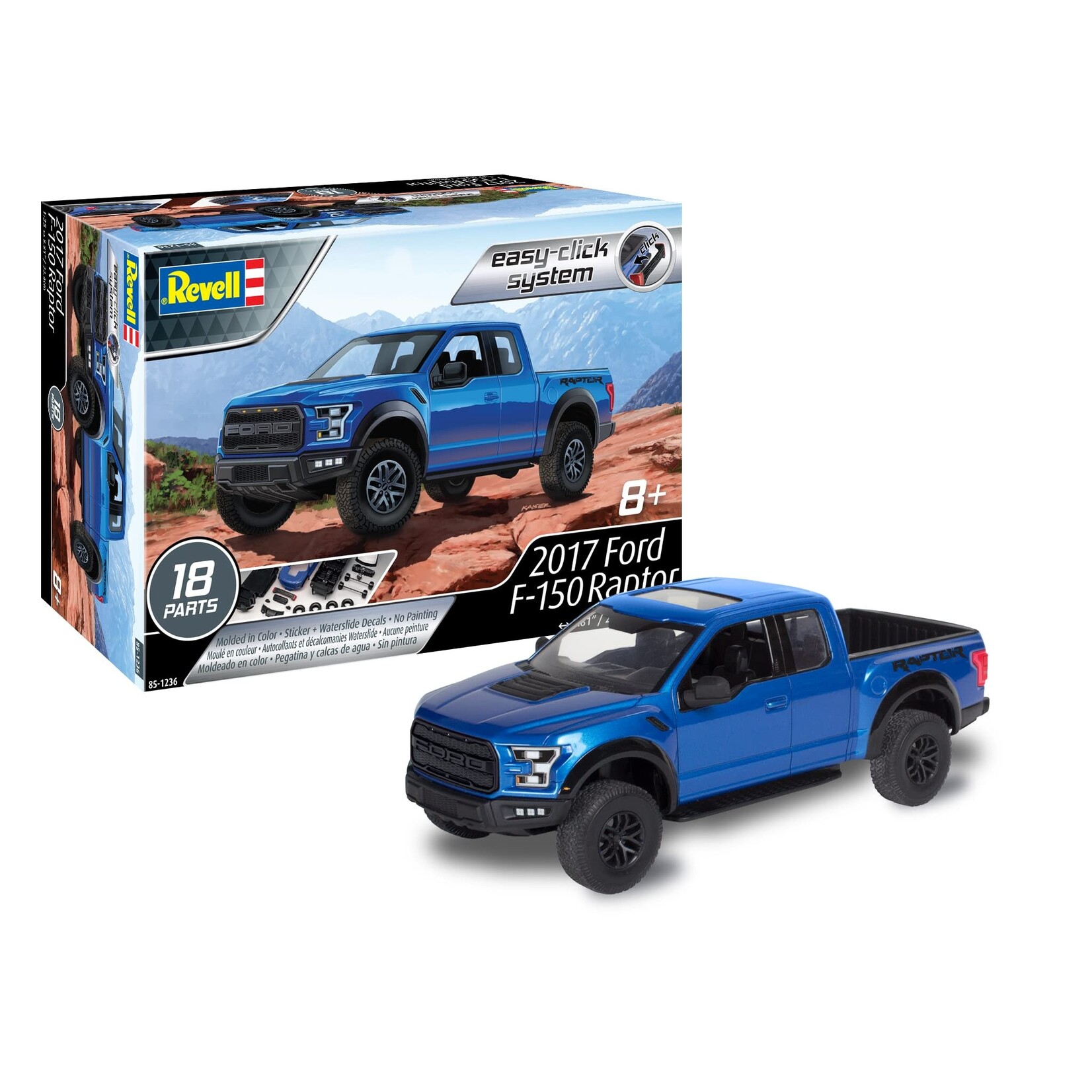 Revell 851236 1//25 2017 Ford F-150 Raptor Easy Click