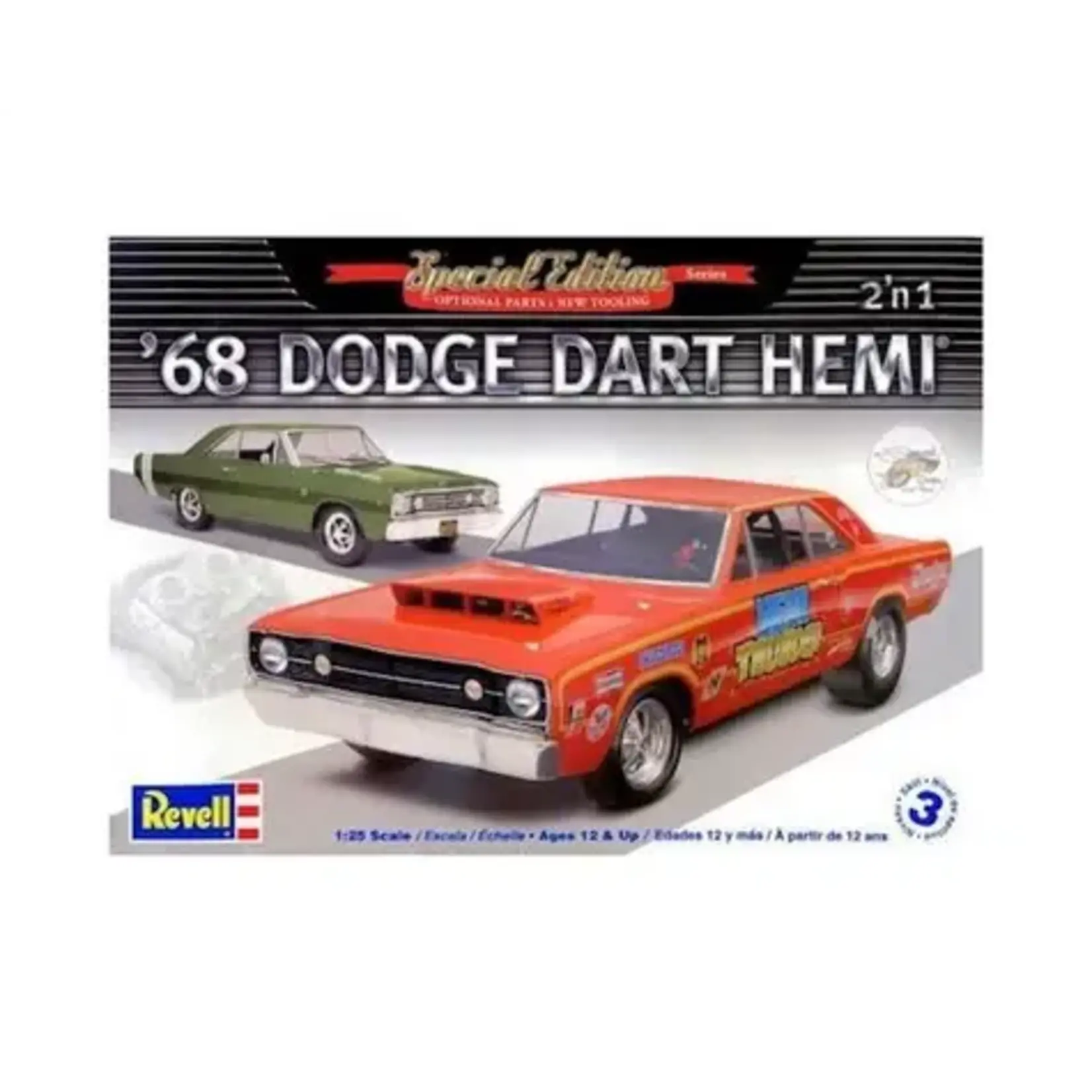 Revell 854217 1/25 1968 Dodge Hemi Dart 2n1