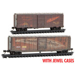 Micro Trains Line 98305087 N Western Pacific Weathered - 2 Pack