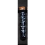 Transparent Polyhedral D&D Dice Set - 7 Die in Fantasy Potion Flask - Black