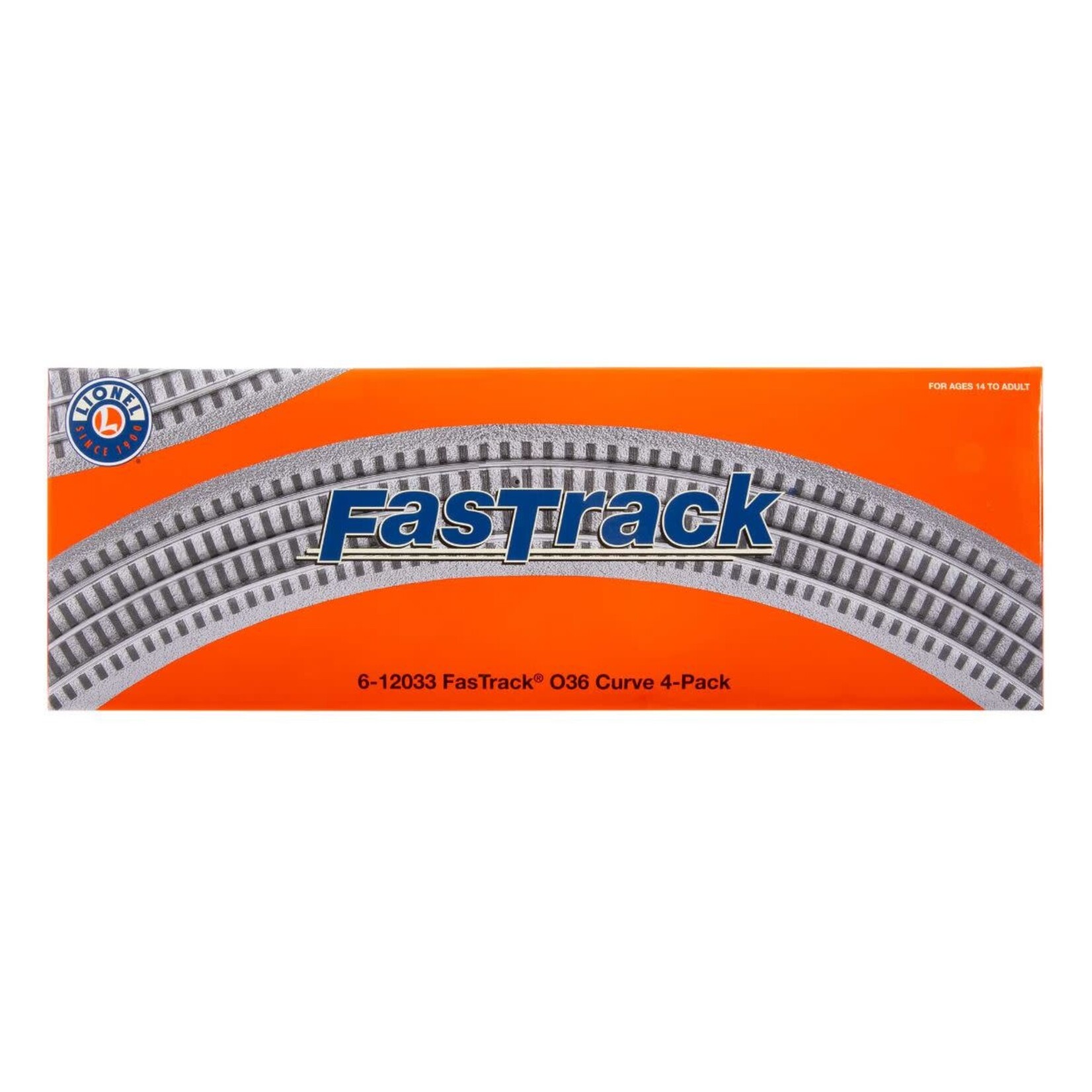 Lionel 612033 O FasTrack O36 Curve 4 Pack