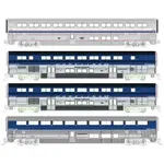 Kato 1069002 N Amtrak Pacific Surfliner 4-Car Add-On