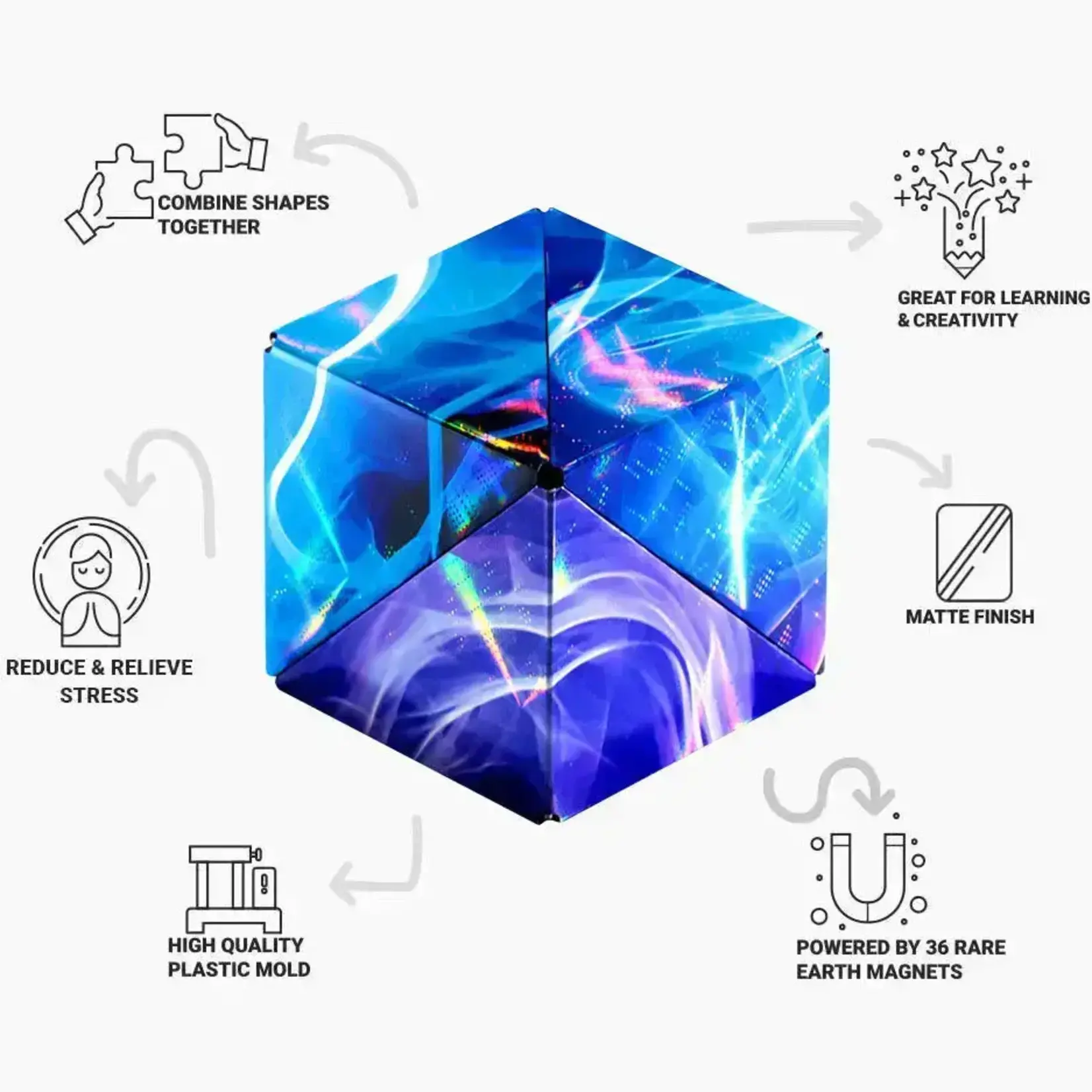 Fun In Motion SHA19VP Shashibo Holographic Vapor