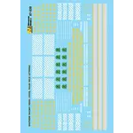 Micro Scale 87539 HO Dulux Gold Lettering for Diesels, 1971