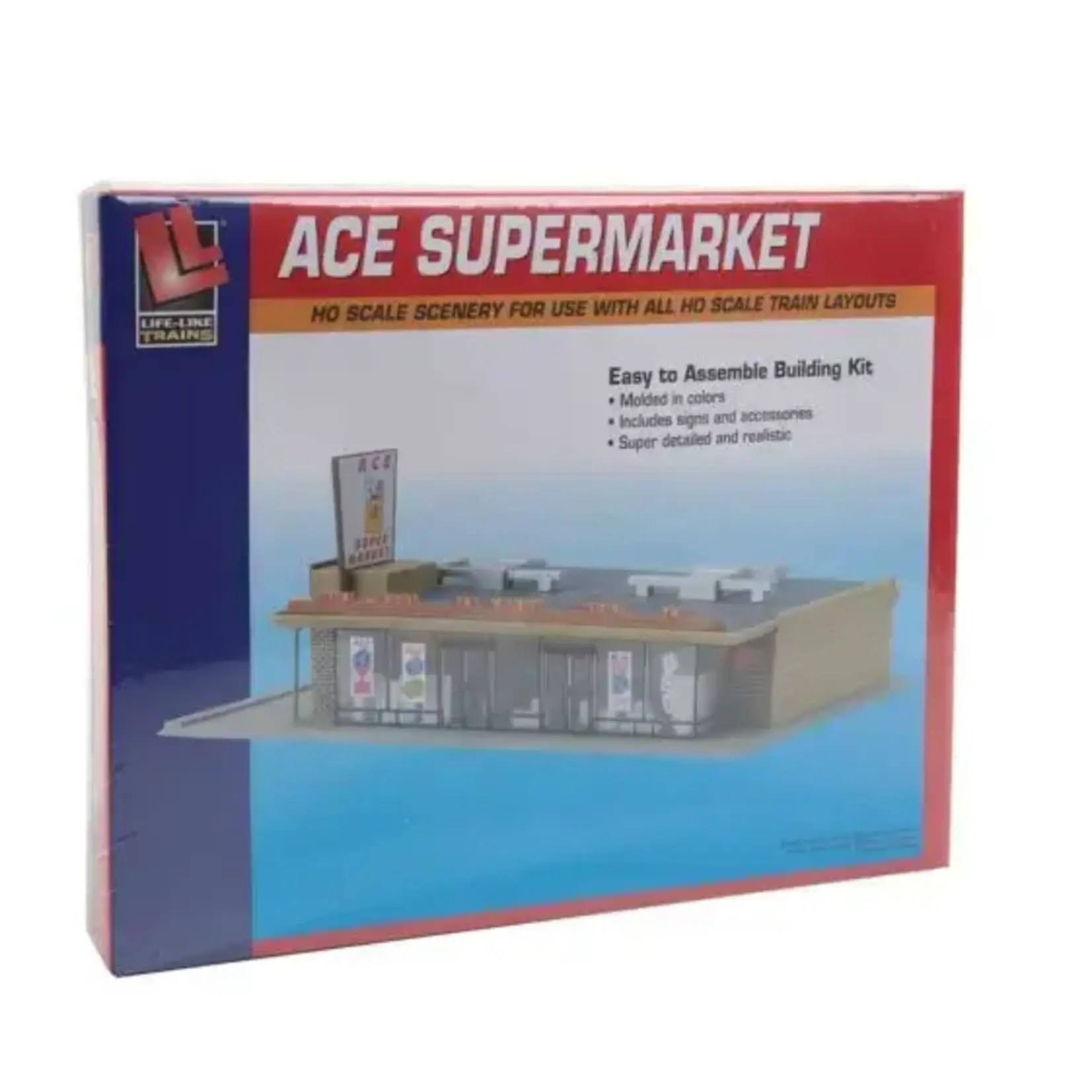 Life-Like 4331330 HO Ace Super Market Kit