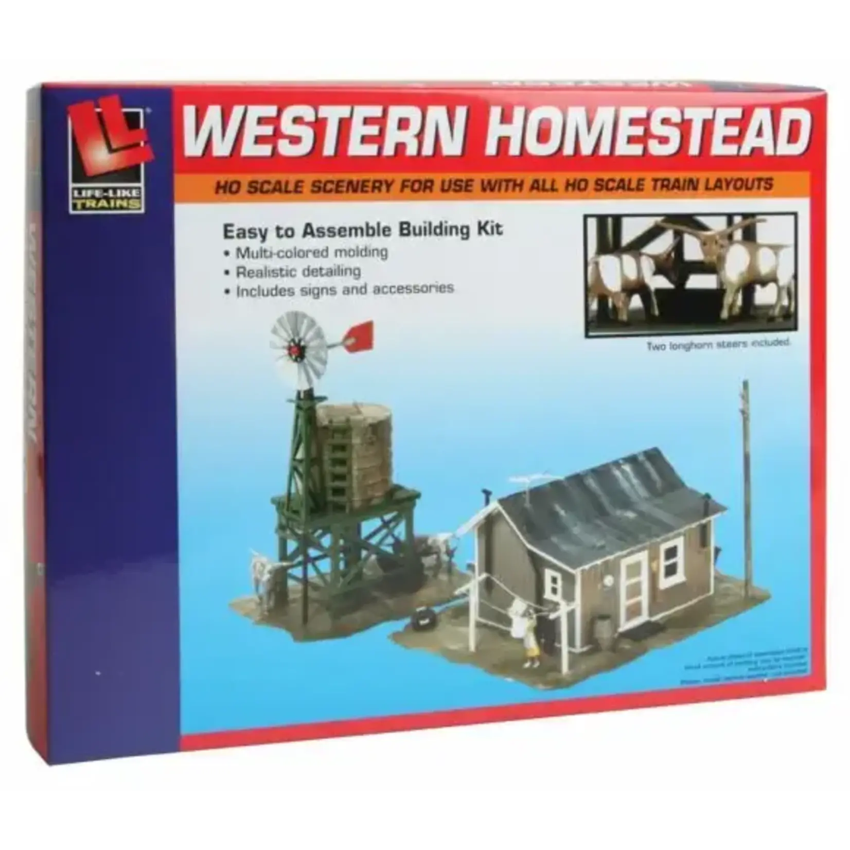 Life-Like 4331338 HO Western Homestead Kit